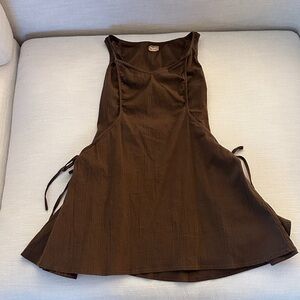 Free People Chocolate Brown Sleeveless Dress